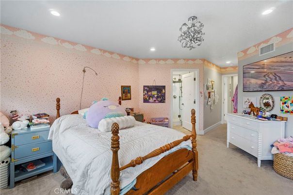 Bedroom, Interior, Recessed Lighting