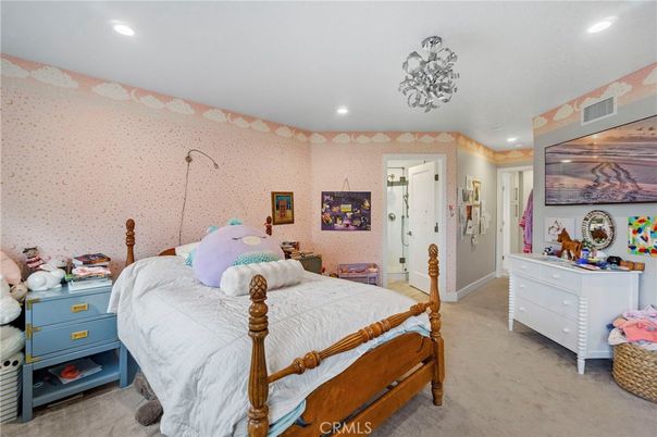 Bedroom, Interior, Recessed Lighting