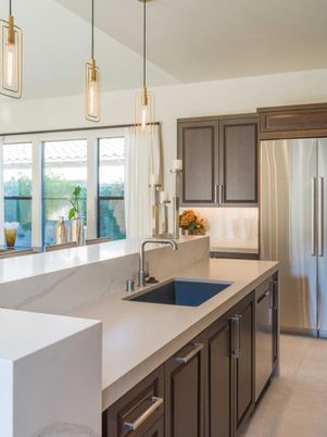Interior, Kitchen, Pendant Lights, Stainless Steel Appliances