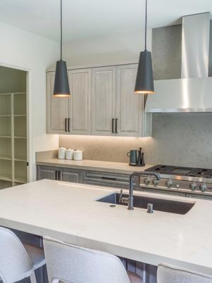 Interior, Kitchen, Pendant Lights, Stainless Steel Appliances