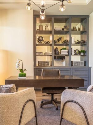 Home Office, Interior, Wood Texture Flooring
