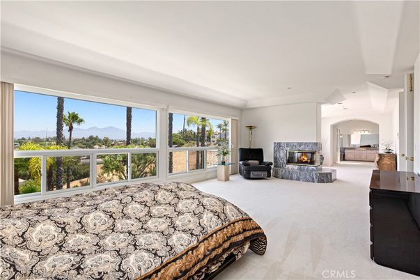 Bedroom, Fireplace, Interior