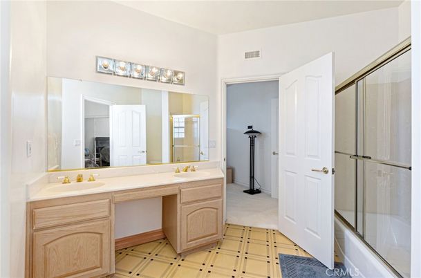Bathroom, Dual Sink Vanities, Glass Shower, Interior