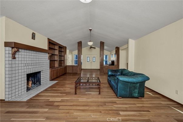Fireplace, Interior, Wood Texture Flooring