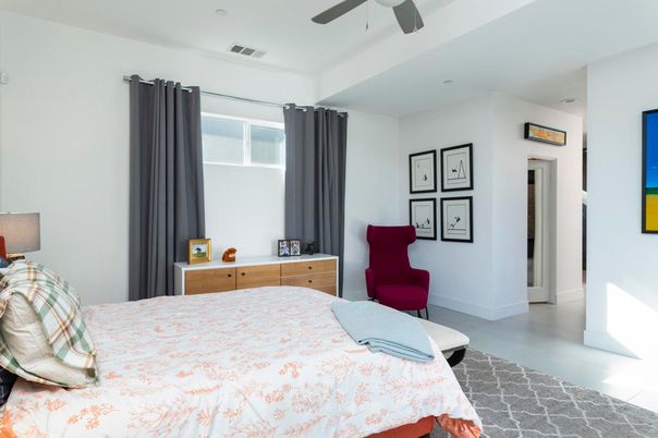 Bedroom, Interior, Recessed Lighting