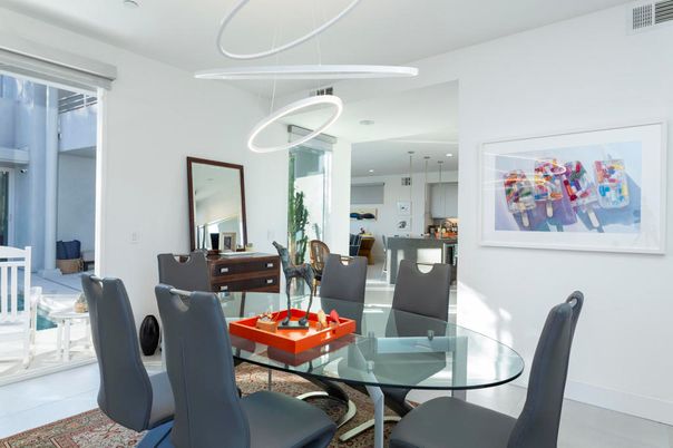 Dining room, Interior, Kitchen, Pendant Lights, Recessed Lighting