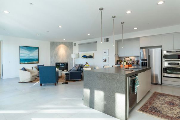 Interior, Kitchen, Living room, Pendant Lights, Recessed Lighting, Stainless Steel Appliances