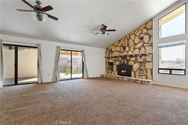 Empty room, Fireplace, Interior, Stone Walls