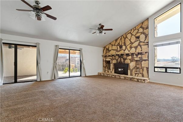 Empty room, Fireplace, Interior, Stone Walls
