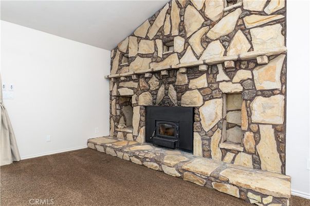 Fireplace, Interior, Stone Walls