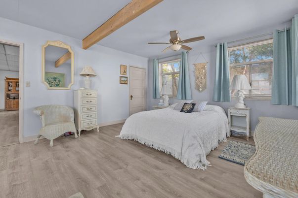 Bedroom, Interior, Wooden Beams, Wood Texture Flooring