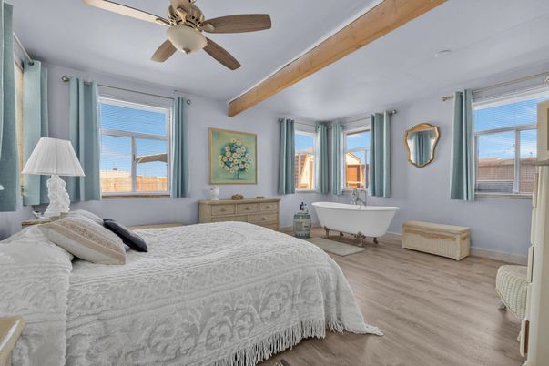 Bedroom, Interior, Wooden Beams, Wood Texture Flooring