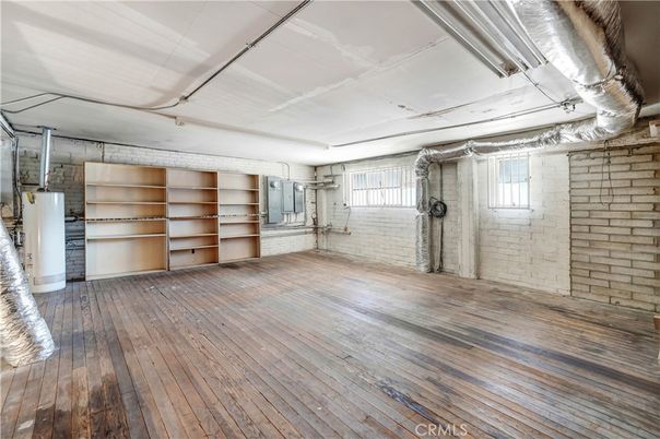 Empty room, Interior, Stone Walls, Wood Texture Flooring