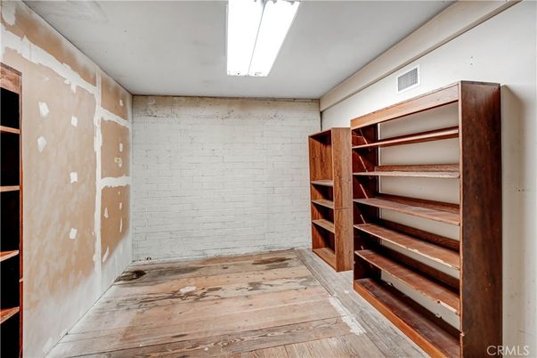 Empty room, Interior, Stone Walls, Wood Texture Flooring