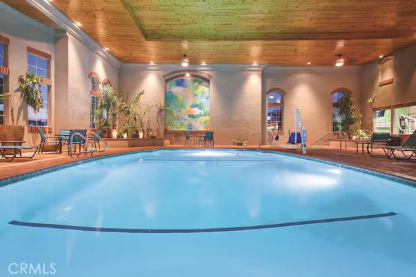 Interior, Pool, Wooden Ceilings