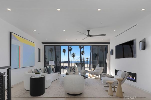 Fireplace, Interior, Living room, Recessed Lighting