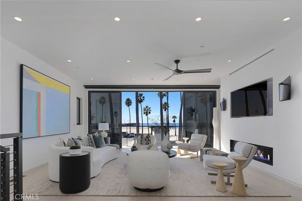 Fireplace, Interior, Living room, Recessed Lighting