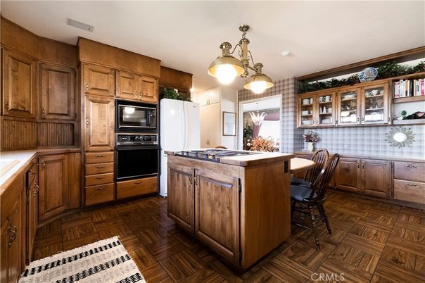 Interior, Kitchen, Wood Texture Flooring