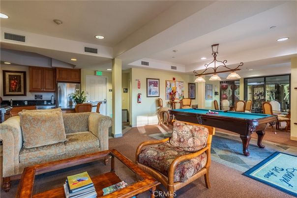 Billiard Table, Chandelier, Game Room, Interior, Kitchen, Living room, Pendant Lights, Recessed Lighting
