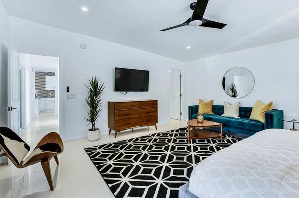 Bedroom, Interior, Recessed Lighting