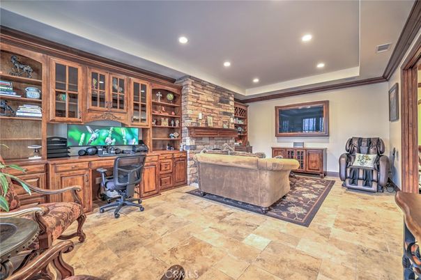 Home Office, Interior, Recessed Lighting