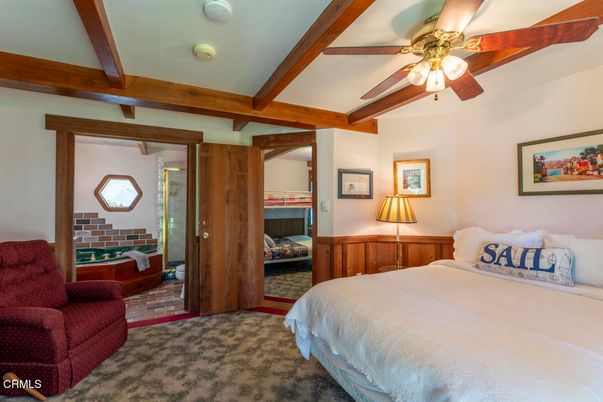 Bedroom, Interior, Wooden Beams