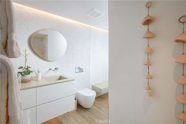 Bathroom, Interior, Wood Texture Flooring