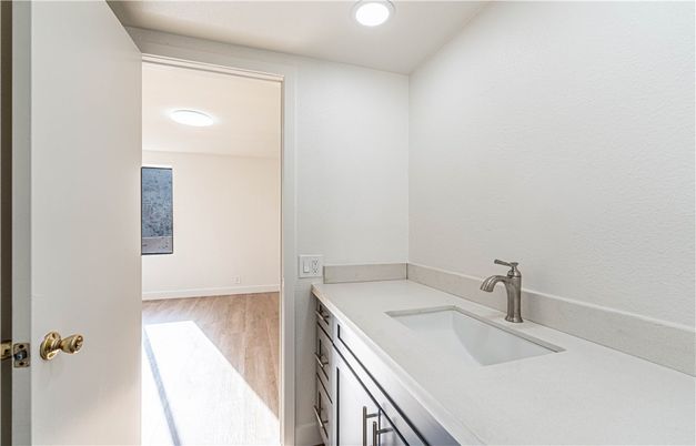 Bathroom, Interior, Recessed Lighting, Wood Texture Flooring
