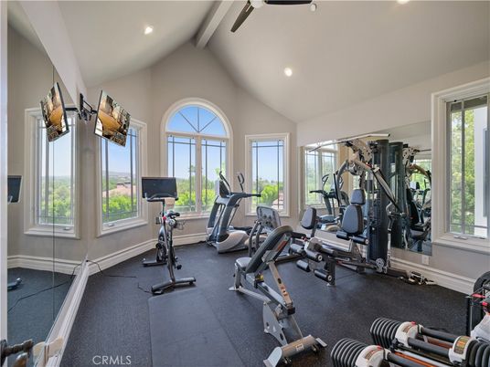 Fitness Equipment, Gym, Interior, Recessed Lighting