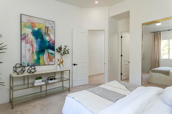 Bedroom, Interior, Recessed Lighting