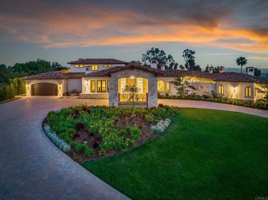 Attached, Backyard, Exterior, Facade, Mediterranean