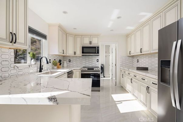 Interior, Kitchen, Recessed Lighting, Stainless Steel Appliances