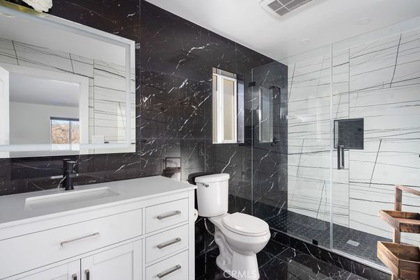 Bathroom, Glass Shower, Interior, Marble, Marble Walls