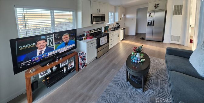 Interior, Kitchen, Living room, Wood Texture Flooring