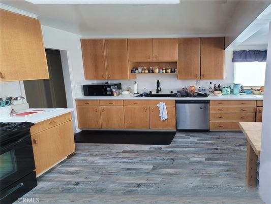 Interior, Kitchen, Wood Texture Flooring