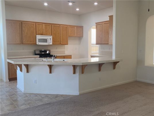 Interior, Kitchen, Recessed Lighting, Tile Countertops
