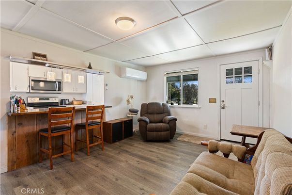 Interior, Kitchen, Living room, Stainless Steel Appliances, Wood Texture Flooring