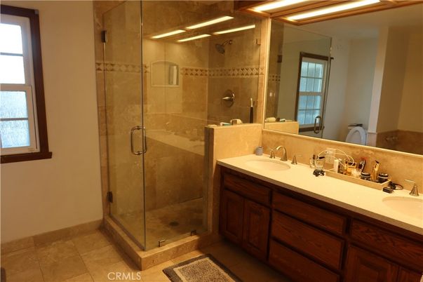 Bathroom, Dual Sink Vanities, Glass Shower, Interior