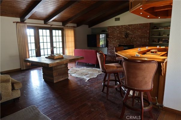 Interior, Recessed Lighting, Stone Walls, Wooden Beams, Wooden Ceilings, Wood Texture Flooring