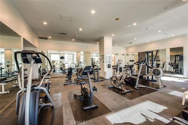 Fitness Equipment, Gym, Interior, Recessed Lighting