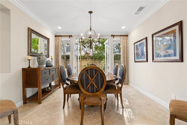 Chandelier, Dining room, Interior, Recessed Lighting