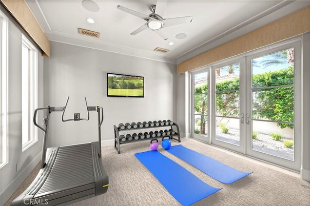 Fitness Equipment, Interior, Recessed Lighting