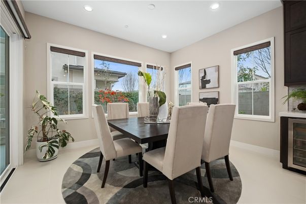 Dining room, Interior, Recessed Lighting