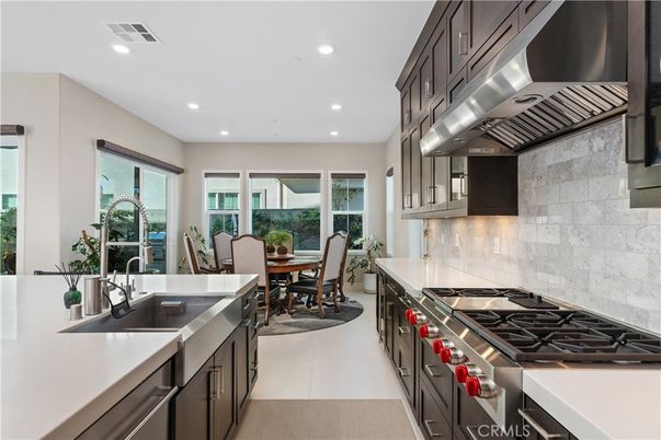 Dining room, Interior, Kitchen, Recessed Lighting, Stainless Steel Appliances