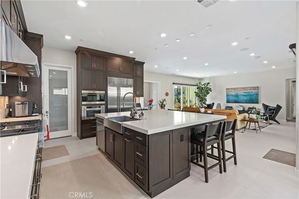 Dining room, Interior, Kitchen, Recessed Lighting, Stainless Steel Appliances