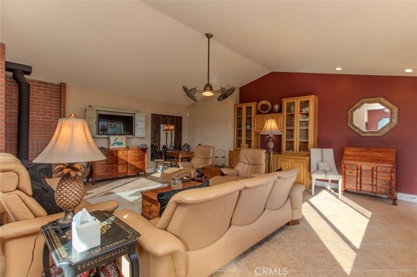 Interior, Living room, Recessed Lighting, Stone Walls