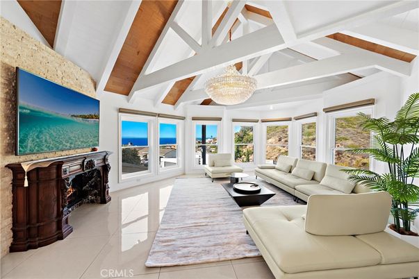Chandelier, Fireplace, Interior, Living room