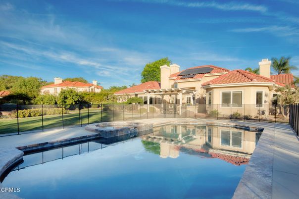 Exterior, Pool, Solar Panels