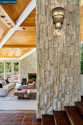 Fireplace, Interior, Living room, Stone Walls, Wooden Ceilings