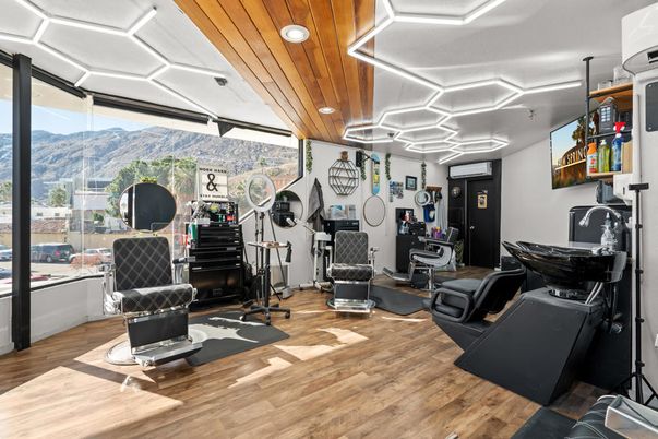 Home Office, Interior, Recessed Lighting, Wooden Ceilings, Wood Texture Flooring